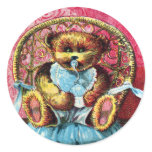 Baby Bear Benny - Letter B - Vintage Teddy Bear stickers