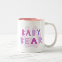Baby bear - pink coffee mugs