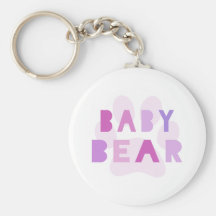 Baby bear - pink key chain