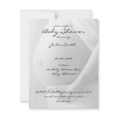 Baby Belly Baby Shower Invitations by EnduringMoments