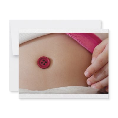 Baby belly button personalized announcement by joxxxxjo