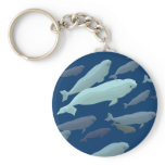 Baby Beluga Whale Keychain Whale Art Gifts