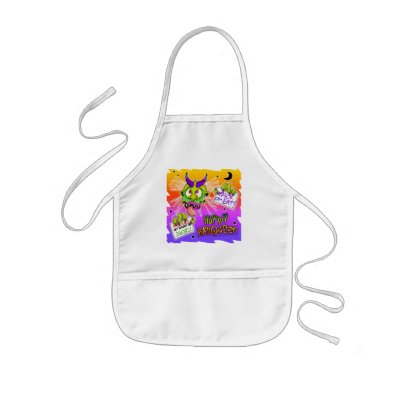 Baby Bib - HALLOWEEN BOOGEYMAN MONSTER Aprons by PopArtDiva