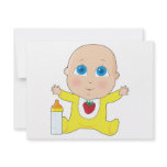 Baby Big Eyes Personalized Invitations