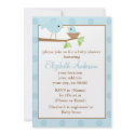 Baby Bird in a Nest Shower Invites invitations