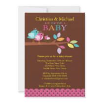 Baby Bird Nest Baby Shower Invitations