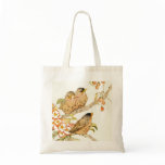 Baby Birds and Apple Blossoms Tote Bag