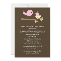 Baby Bird's Nest Baby Shower Invitations