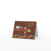 Baby Birds Nest Thank You Note Card
