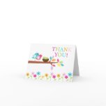 Baby Birds Nest Triplets Thank You Note Card