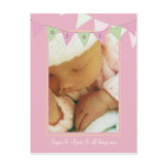 Baby Birth Announcement Banner Photo Postcard