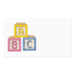 Baby Blocks business cards