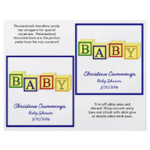 Baby Blocks Candybar Wrappers (Primary)