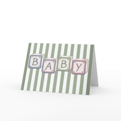Baby Blocks Green by bwmedia