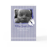 Baby Blue Birth Announcement  - Customise cards