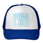 Baby Blue Bride 09 Distressed Effect Baseball Cap Trucker Hats