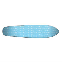 Baby blue bubble pattern custom skate board