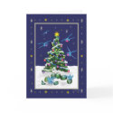 Baby Blue Dragons Christmas Card