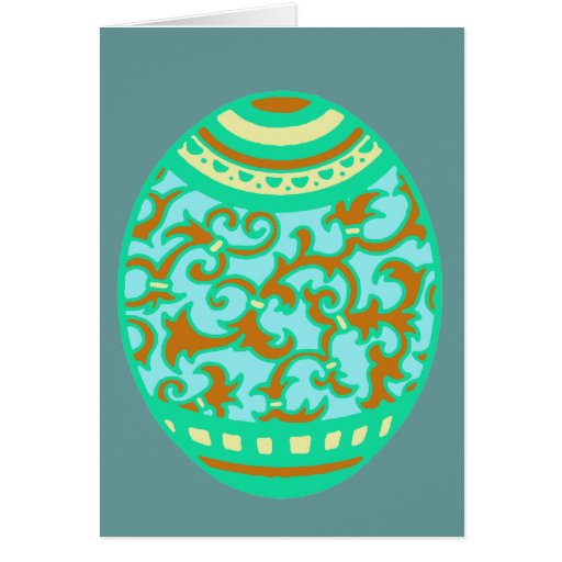 Baby Blue Easter Egg Greeting Card