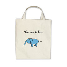 Baby blue elephant bags