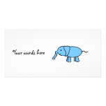 Baby blue elephant