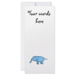 Baby blue elephant personalized rack card