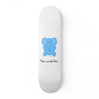 Baby blue elephant skate board decks by Brothergravydesigns