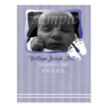 Baby Blue Frame Postcard - Customise