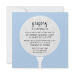 Baby Blue Golf Ball Miniature Golf Birthday Party invitations