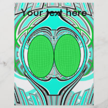 Baby blue green superfly design full colour flyer