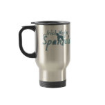 Baby Blue Irish Water Spaniel Travel Mug