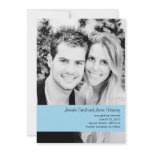 Baby blue Photo Save the Date