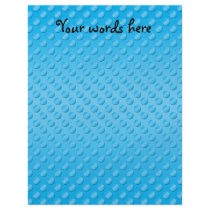 Baby blue polka dot pattern flyer design