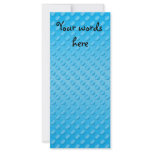 Baby blue polka dot pattern custom rack card