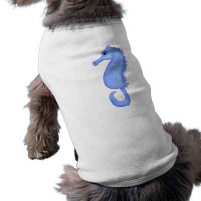 Baby Blue Seahorse by naturetees