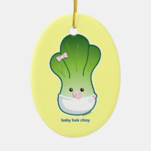 Baby Bok Choy Ornaments