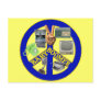 Baby Boomer Peace Symbol Post Card