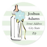 Baby Bottle- Boy Address Label