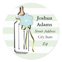 Baby Bottle- Boy Address Label
