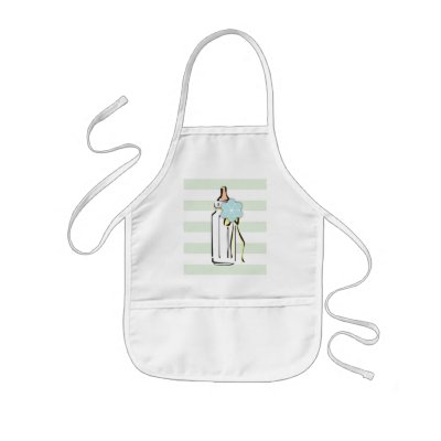 Baby Bottle- Boy Apron by MissNNick