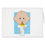 Baby Bottle Boy Greeting Card