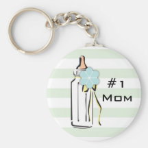 Baby Bottle- Boy Key Chain