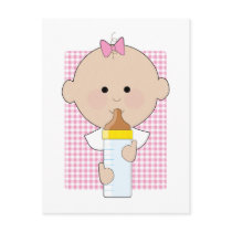 Baby Bottle Girl Postcards