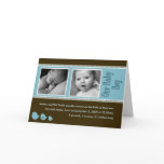 Baby Boy Announcement Card