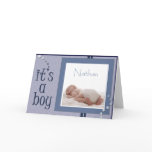 Baby Boy announcement Card - Customised
