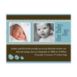 Baby Boy Announcement Card Post Cards
