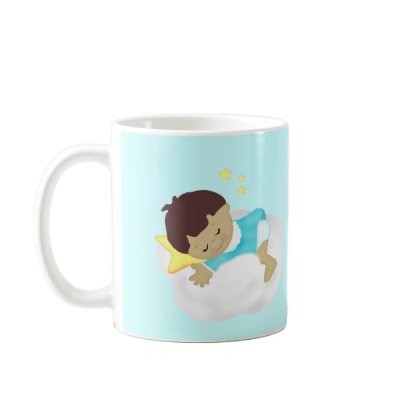 Baby Boy Announcement/Shower Magnets Coffee Mug by made2ordermagnets