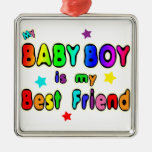 Baby Boy Best Friend Christmas Tree Ornaments