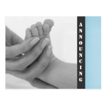 Baby Boy Birth Announcement Post Card