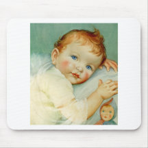 Baby boy birth/birthday mouse mat